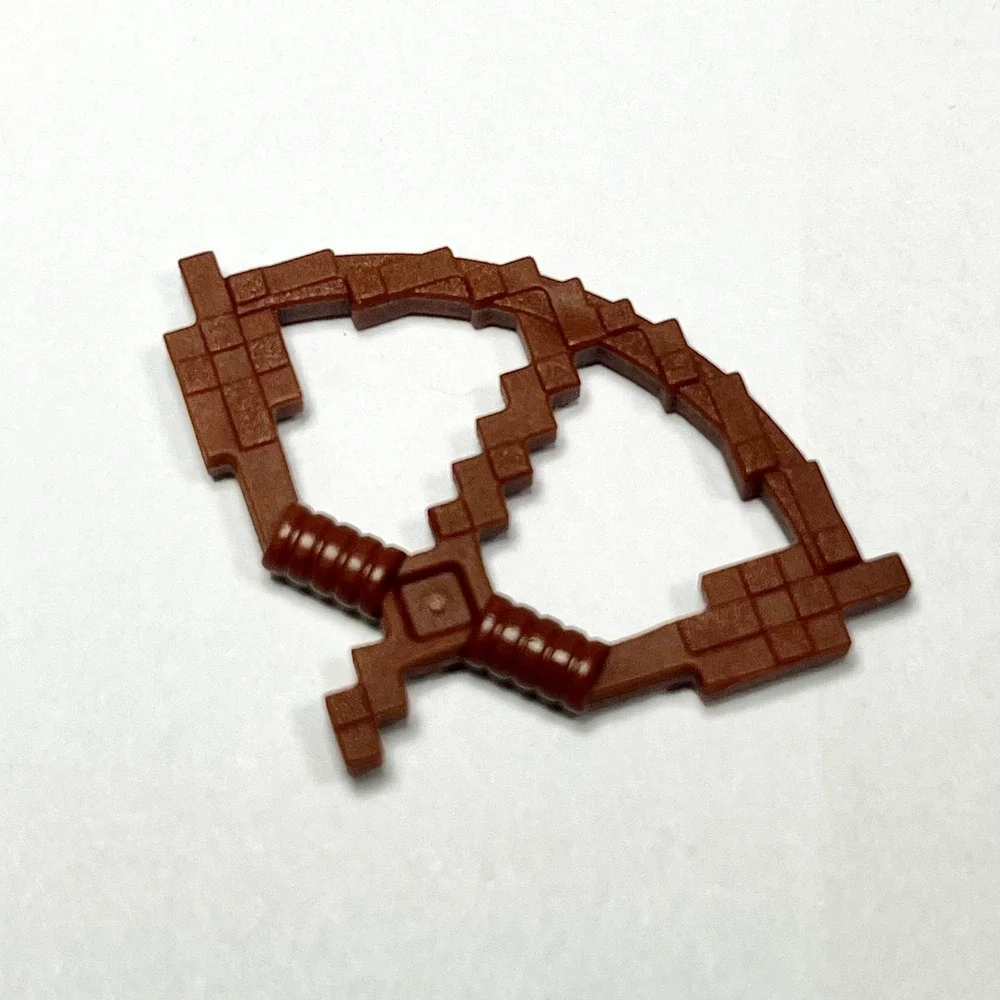LEGO Minecraft Skeleton Minifigure with Brown Bow Weapon Accessory min011 - Picture 4 of 7